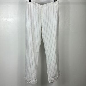 ❤️Last Chance Liz Claiborne Sloane Striped Mid Rise Straight Leg Pants Size 10